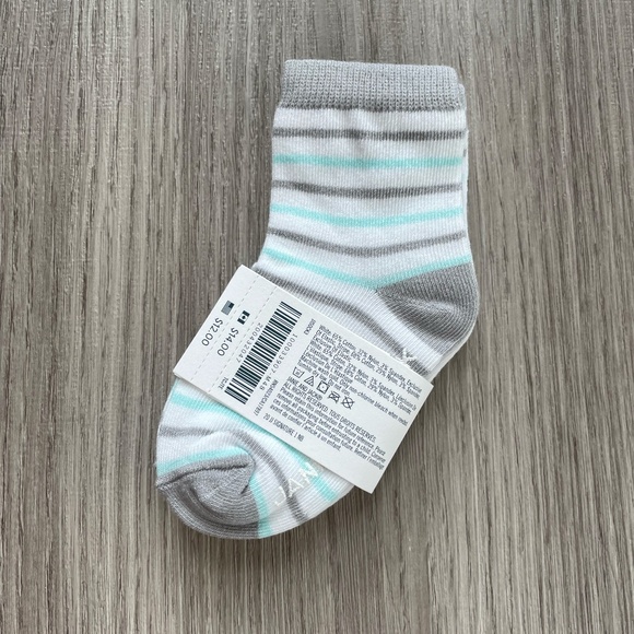 NWT Janie & Jack Baby Animal Socks Blue and Grey 6-12 Months - Picture 3 of 6